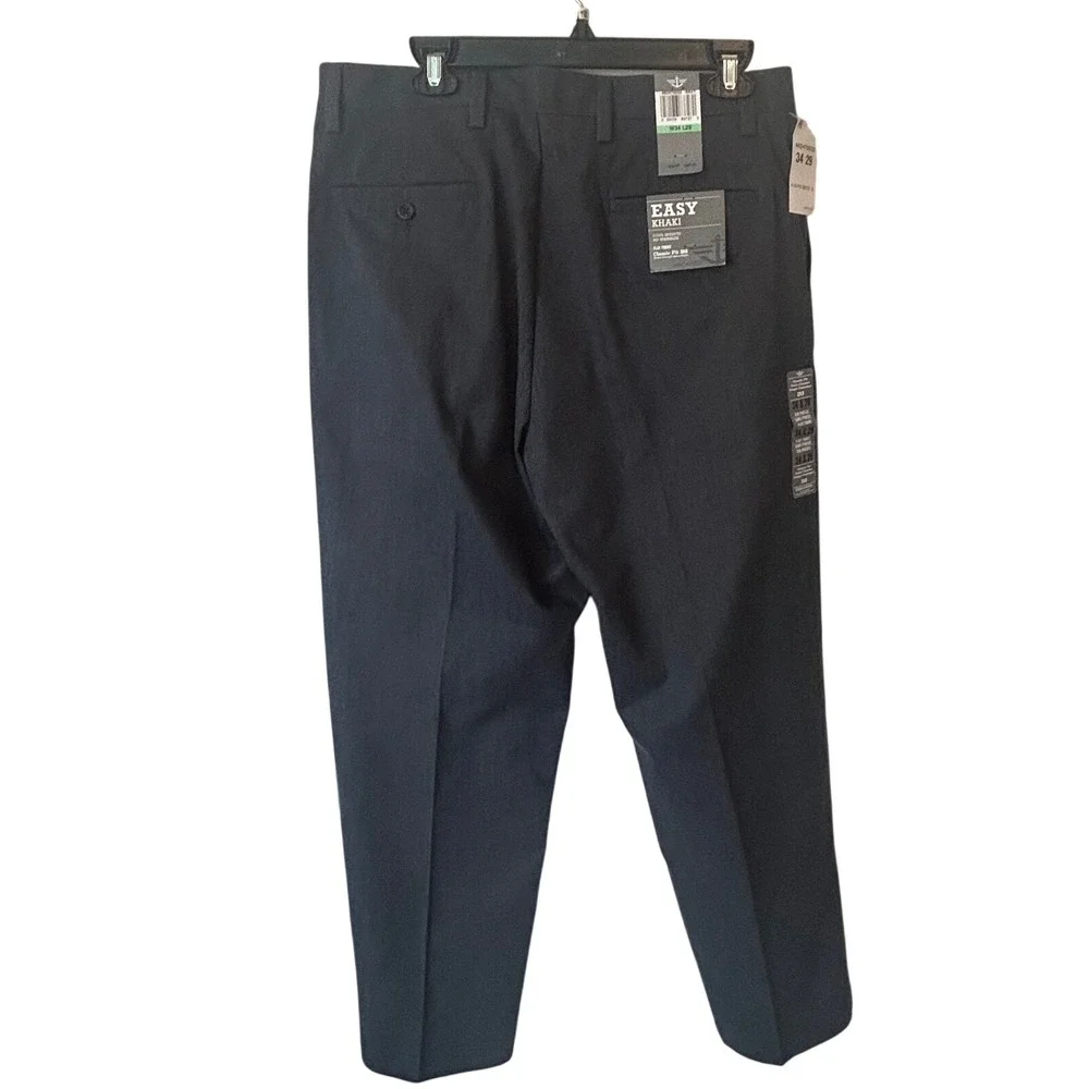 NWT Dockers Easy Khaki D3 Classic Fit‎ Flat Front Cool Effects Pants W34 L29